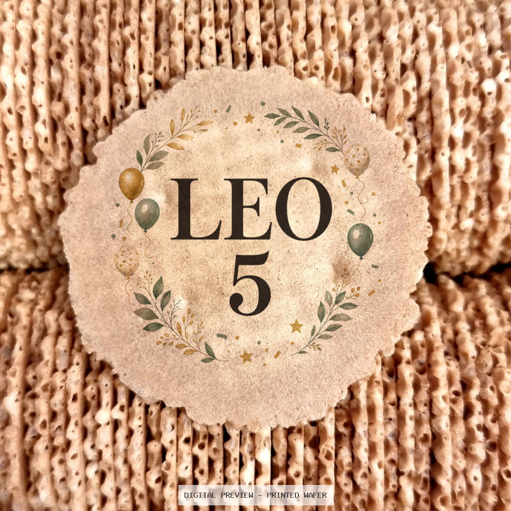 Birthday Wafers – Design B020